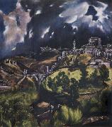 El Greco View of Toledo oil painting